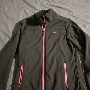 Cruel Girl Black Jacket with Pink Zippers